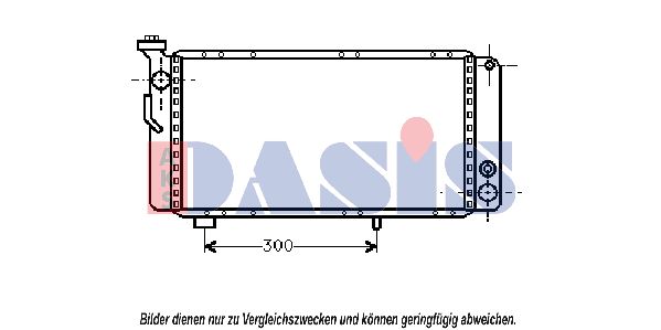 AKS DASIS Radiaator,mootorijahutus 180260N